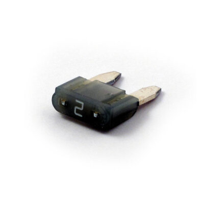 NAMZ, Mini fuse. Gray, 2A | Lieferumfang: Nur ein Teil des abgebildeten Artikels.