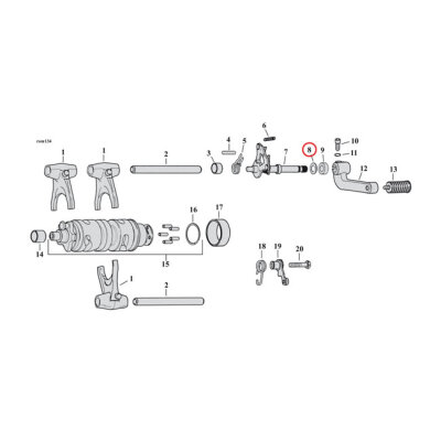 James, seal washer shifter shaft & chain cover | Lieferumfang: Nur ein Teil des abgebildeten Artikels.