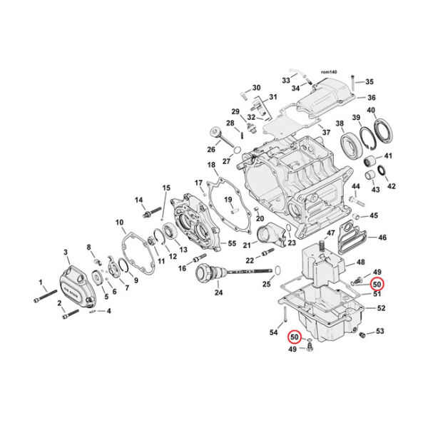 James, O-ring drain, dipstick & oil pump plugs (25pk) | Lieferumfang: Nur ein Teil des abgebildeten Artikels.
