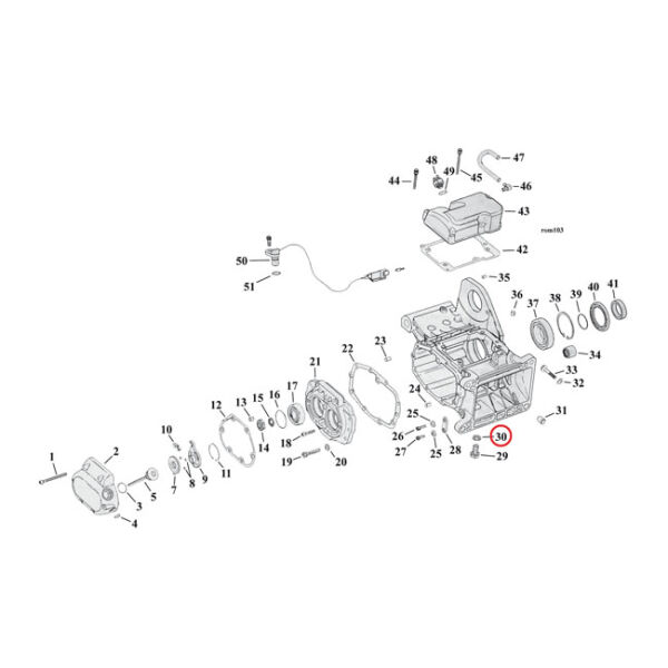 James, O-ring drain, dipstick & oil pump plugs (25pk) | Lieferumfang: Nur ein Teil des abgebildeten Artikels.