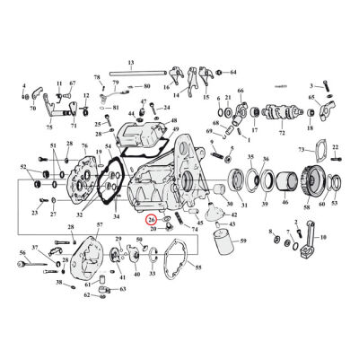 James, O-ring drain, dipstick & oil pump plugs (25pk) | Lieferumfang: Nur ein Teil des abgebildeten Artikels.