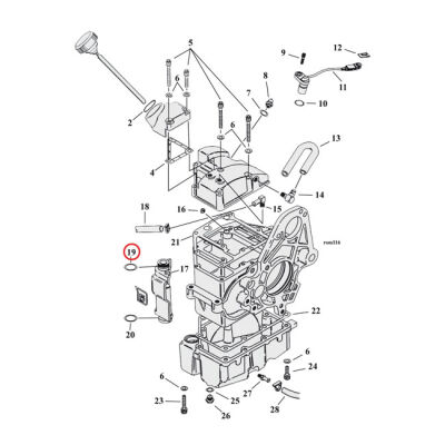 James, O-ring drain, dipstick & oil pump plugs (25pk) | Lieferumfang: Nur ein Teil des abgebildeten Artikels.