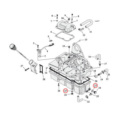 James, O-ring drain, dipstick & oil pump plugs (25pk) | Lieferumfang: Nur ein Teil des abgebildeten Artikels.