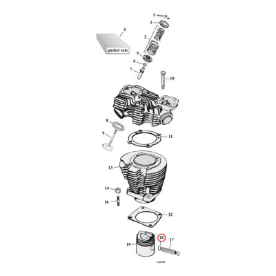 Retaining rings, piston wrist pin. spiral lock | Lieferumfang: Nur ein Teil des abgebildeten Artikels.