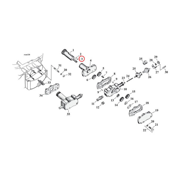 MCS, woodruff keys, oil pump drive gear / breather gear | Lieferumfang: Nur ein Teil des abgebildeten Artikels.