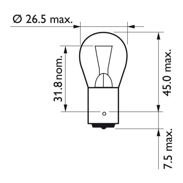 Philips LongLife EcoVision turn signal light bulb PY21 |...