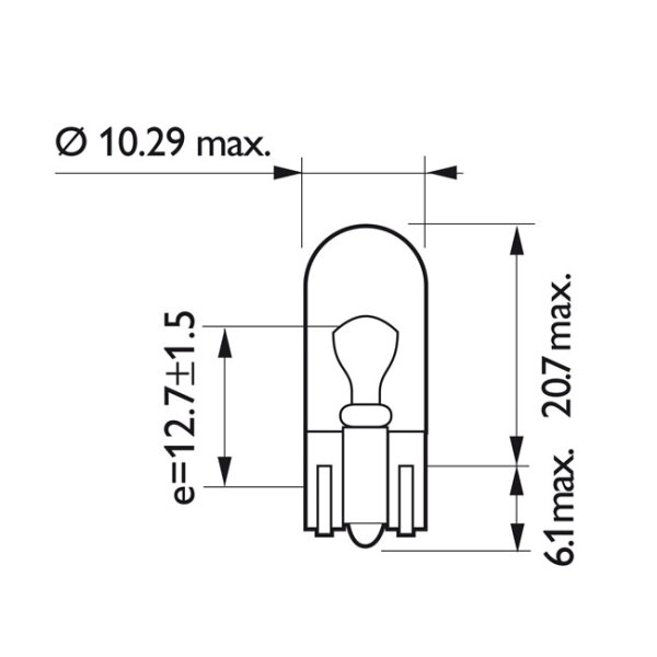 Philips light bulb WY5W, orange lens | Lieferumfang: Nur...