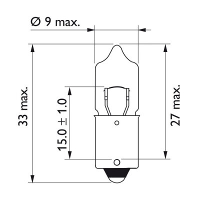 Philips light bulb T4W | Lieferumfang: Nur ein Teil des abgebildeten Artikels.
