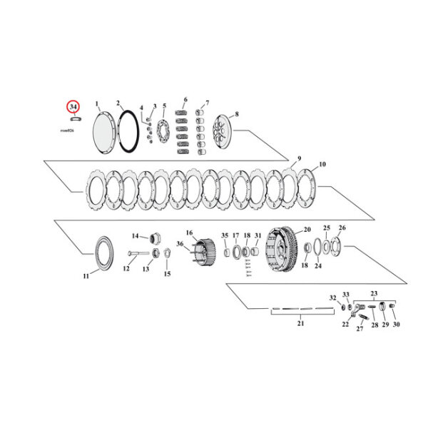 Screw retainers, clutch dome | Lieferumfang: Nur ein Teil...