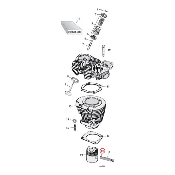 Retaining rings, piston wrist pin. snap ring |...