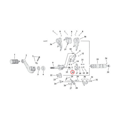 Washer, spring spacer | Lieferumfang: Nur ein Teil des abgebildeten Artikels.