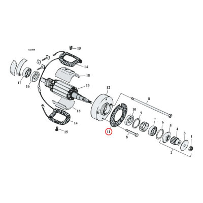 James, generator mount gasket | Lieferumfang: Nur ein Teil des abgebildeten Artikels.