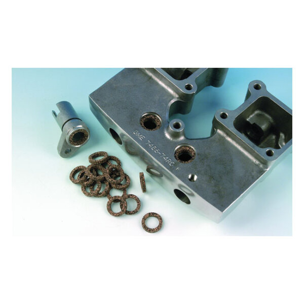 James, pushrod cover seals. Cork | Lieferumfang: Nur ein Teil des abgebildeten Artikels.