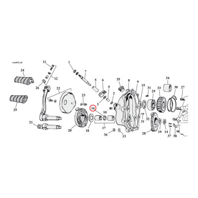 James, o-ring rocker/pushrod/kickstart shaft/oil defl. plate | Lieferumfang: Nur ein Teil des abgebildeten Artikels.