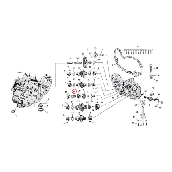 Spring, pinion seal ring | Lieferumfang: Nur ein Teil des abgebildeten Artikels.