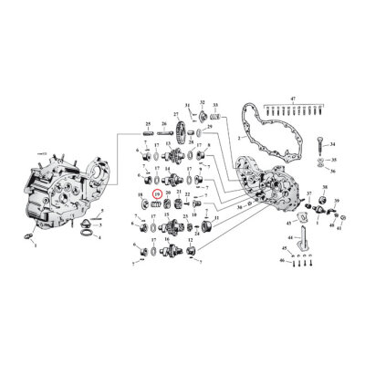 Spring, pinion seal ring | Lieferumfang: Nur ein Teil des abgebildeten Artikels.