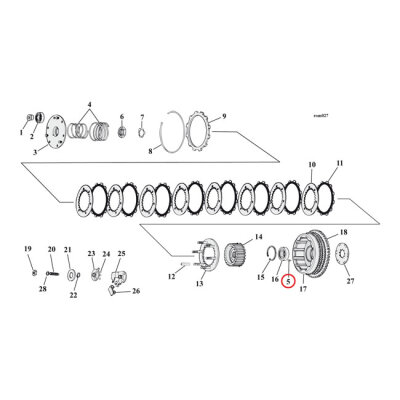 Rivets, rachet plate. Clutch | Lieferumfang: Nur ein Teil des abgebildeten Artikels.