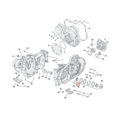James, O-ring drain, dipstick & oil pump plugs. Oversize | Lieferumfang: Nur ein Teil des abgebildeten Artikels.