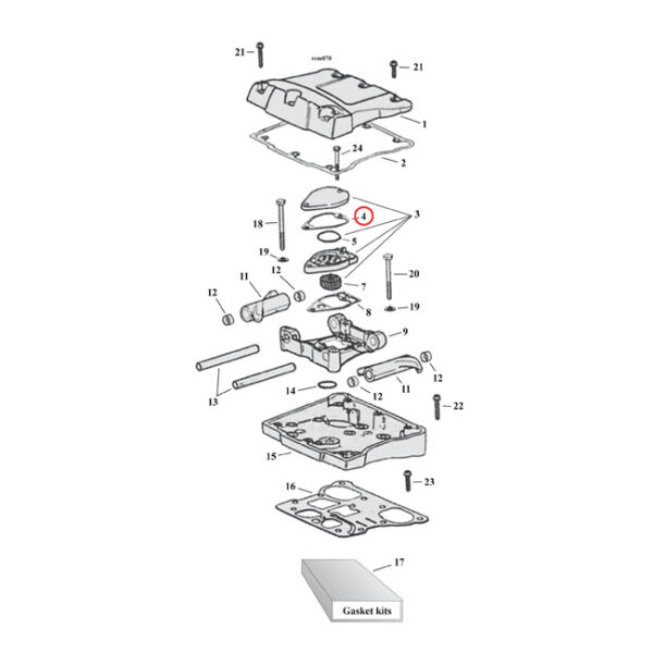 Cometic, gaskets breather cover | Lieferumfang: Nur ein...