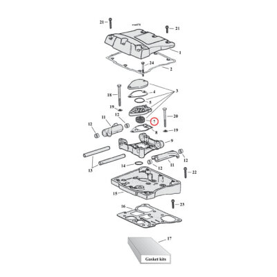 Cometic, filter element, breather baffle | Lieferumfang: Nur ein Teil des abgebildeten Artikels.