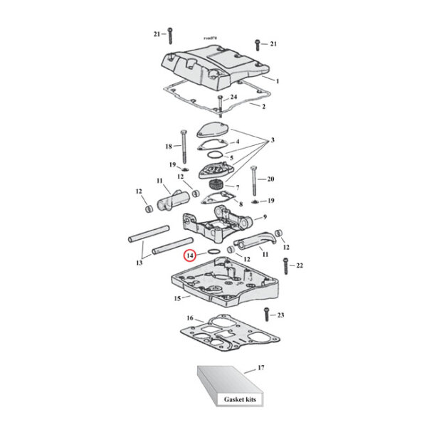 Cometic, o-ring breather baffle | Lieferumfang: Nur ein...