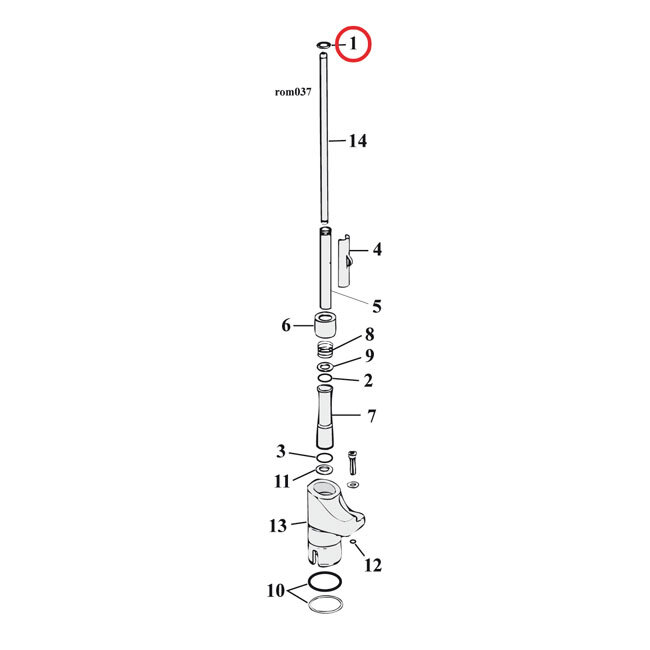 Cometic, pushrod cover seals. Cork | Lieferumfang: Nur ein Teil des abgebildeten Artikels.