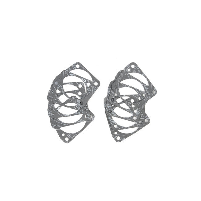 Cometic, tappet block gasket. Front. Fiber | Lieferumfang: Nur ein Teil des abgebildeten Artikels.