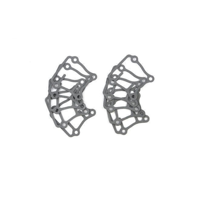 Cometic, tappet block gaskets. FR/RR. Fiber | Lieferumfang: Nur ein Teil des abgebildeten Artikels.