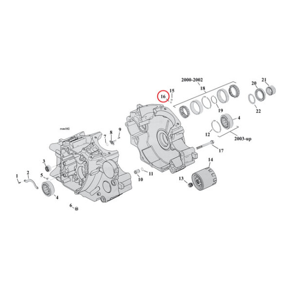Cometic, o-ring cylinder head & base stud. Viton |...