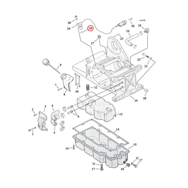 Cometic, o-ring speedo sensor/cooling jet/oil line fitting | Lieferumfang: Nur ein Teil des abgebildeten Artikels.