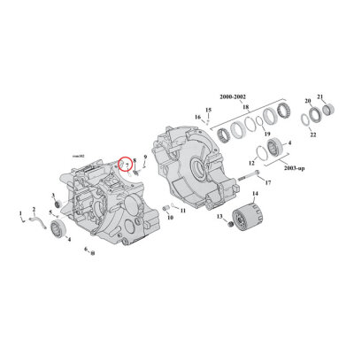 Cometic, o-ring speedo sensor/cooling jet/oil line fitting | Lieferumfang: Nur ein Teil des abgebildeten Artikels.