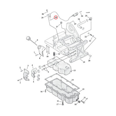 Cometic, o-ring speedo sensor/cooling jet/oil line fitting | Lieferumfang: Nur ein Teil des abgebildeten Artikels.