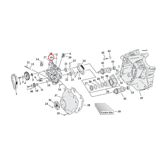 Cometic, o-ring cam support plate plug | Lieferumfang: Nur ein Teil des abgebildeten Artikels.