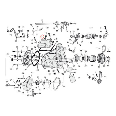 Cometic, O-ring neutral switch / oil pump / crankcase | Lieferumfang: Nur ein Teil des abgebildeten Artikels.
