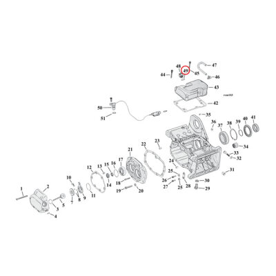 Cometic, O-ring neutral switch / oil pump / crankcase | Lieferumfang: Nur ein Teil des abgebildeten Artikels.