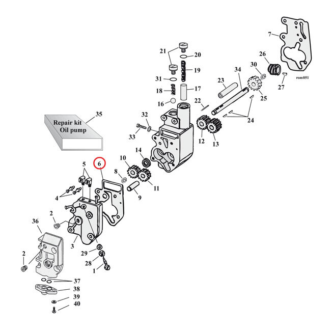 Cometic, oil pump body to cover gasket. .010"""" fiber | Lieferumfang: Nur ein Teil des abgebildeten Artikels.