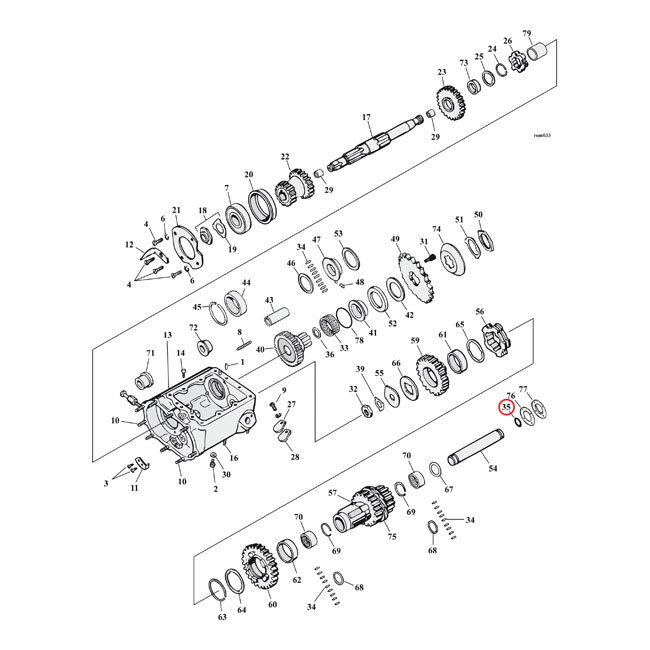 Cometic, O-ring countershaft / rocker arm shaft | Lieferumfang: Nur ein Teil des abgebildeten Artikels.