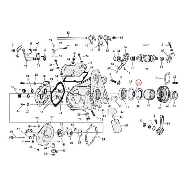 Cometic, quad oil seal transmission mainshaft bearing |...