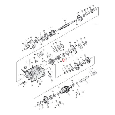 Cometic, O-ring mainshaft needle bearing | Lieferumfang: Nur ein Teil des abgebildeten Artikels.
