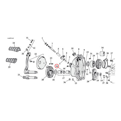 Cometic flat O-ring, kickstart shaft | Lieferumfang: Nur ein Teil des abgebildeten Artikels.