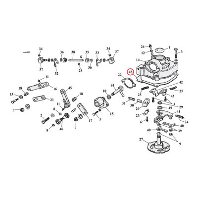 Cometic, gasket transmission top cover. .031"""" fiber | Lieferumfang: Nur ein Teil des abgebildeten Artikels.