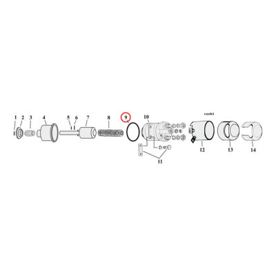 Cometic, o-ring intake manifold / solenoid | Lieferumfang: Nur ein Teil des abgebildeten Artikels.
