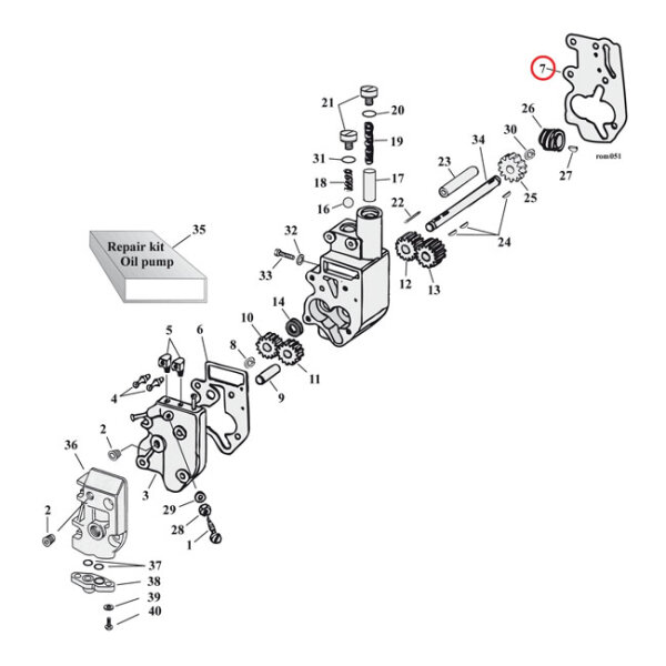 Cometic, oil pump body to case gaskets. Fiber |...