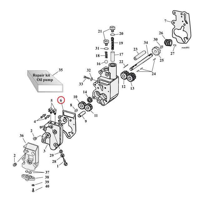 Cometic, oil pump body to cover gasket. .010"""" Fiber | Lieferumfang: Nur ein Teil des abgebildeten Artikels.