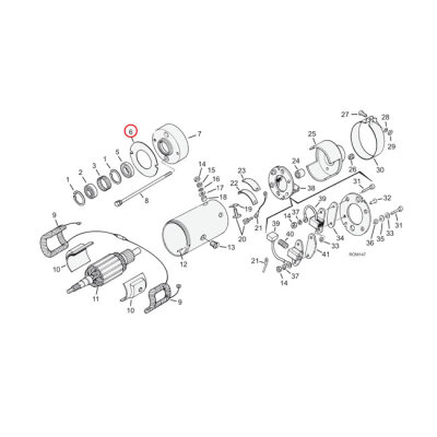 Cometic, generator mount gasket | Lieferumfang: Nur ein Teil des abgebildeten Artikels.