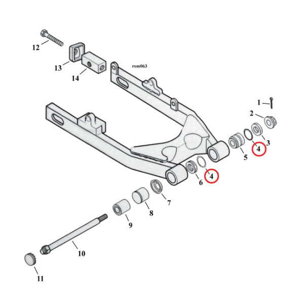 Cometic, o-ring filler cap primary / swingarm |...
