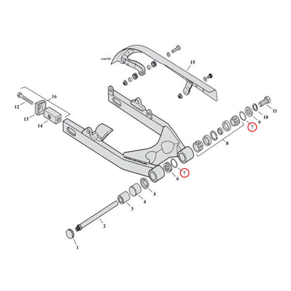 Cometic, o-ring filler cap primary / swingarm |...