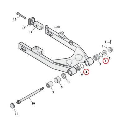 Cometic, o-ring filler cap primary / swingarm | Lieferumfang: Nur ein Teil des abgebildeten Artikels.