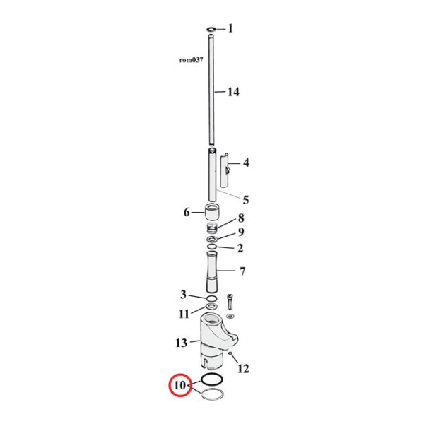 Cometic, O-ring tappet guide | Lieferumfang: Nur ein Teil...
