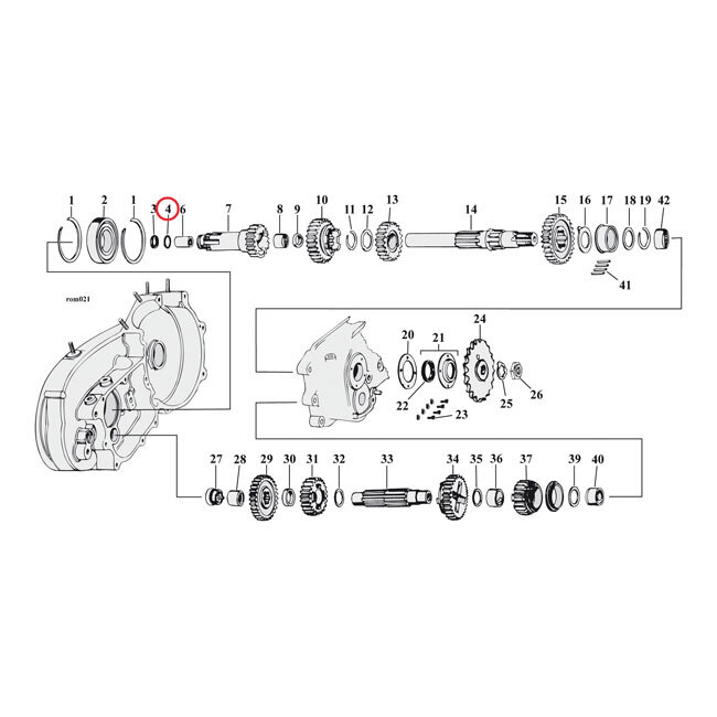 Cometic, o-ring clutch gear | Lieferumfang: Nur ein Teil des abgebildeten Artikels.